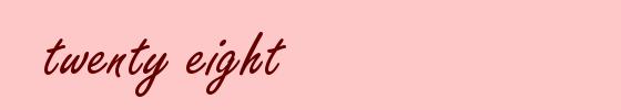 twenty eight